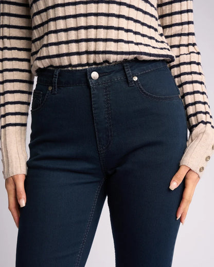 Lotus SLIM Leg Heavy Top Stitch Jean 5719