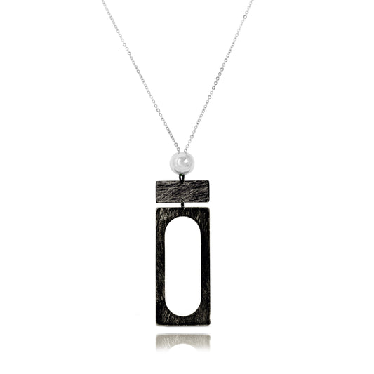 CARRE BLACK NECKLACE