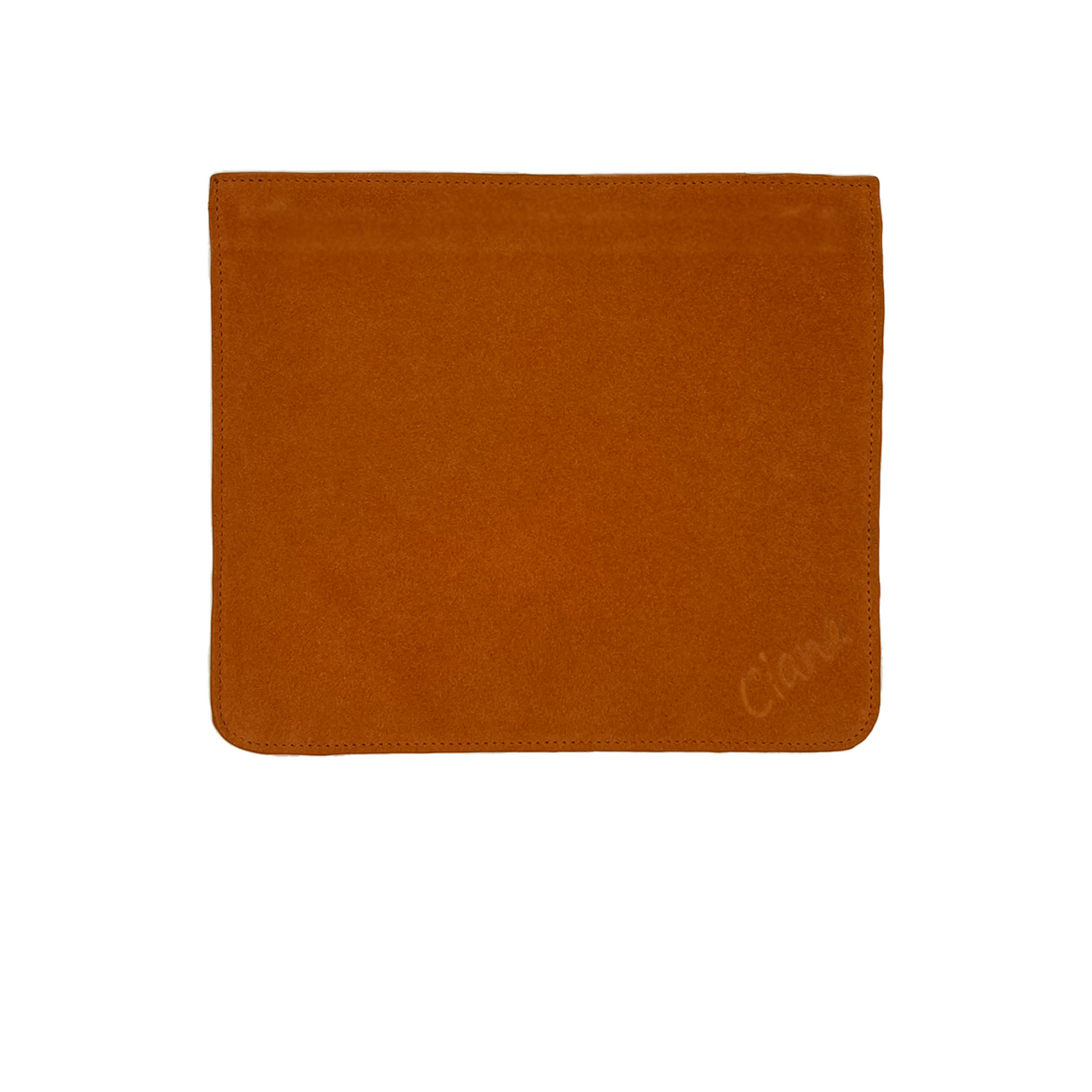 Interchangeable Bag Flap - Plain Suede Orange
