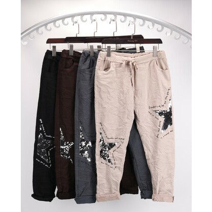 Weds Lulu Glitter Star Pants GE-6175G