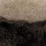 KORU Knitwear Fur Trim Beanie