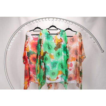 Wednesday Lulu Floral Silk Tunic
