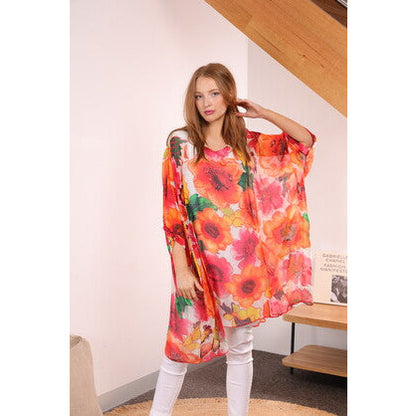 Wednesday Lulu Floral Silk Tunic