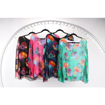 Italian Silk Print Top