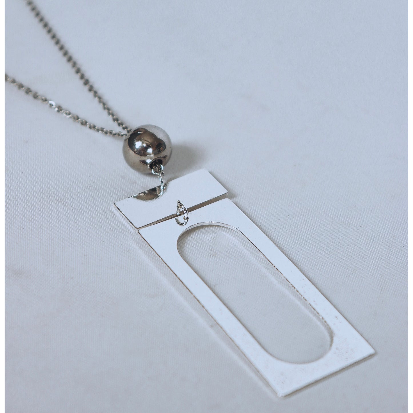 CARRE SILVER NECKLACE