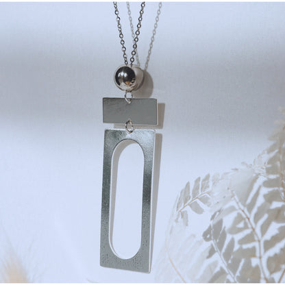 CARRE SILVER NECKLACE